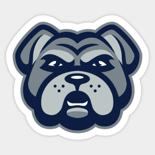 New England Bulldog Pride: Sports Mascot T-shirt for Die-Hard Fans Sticker